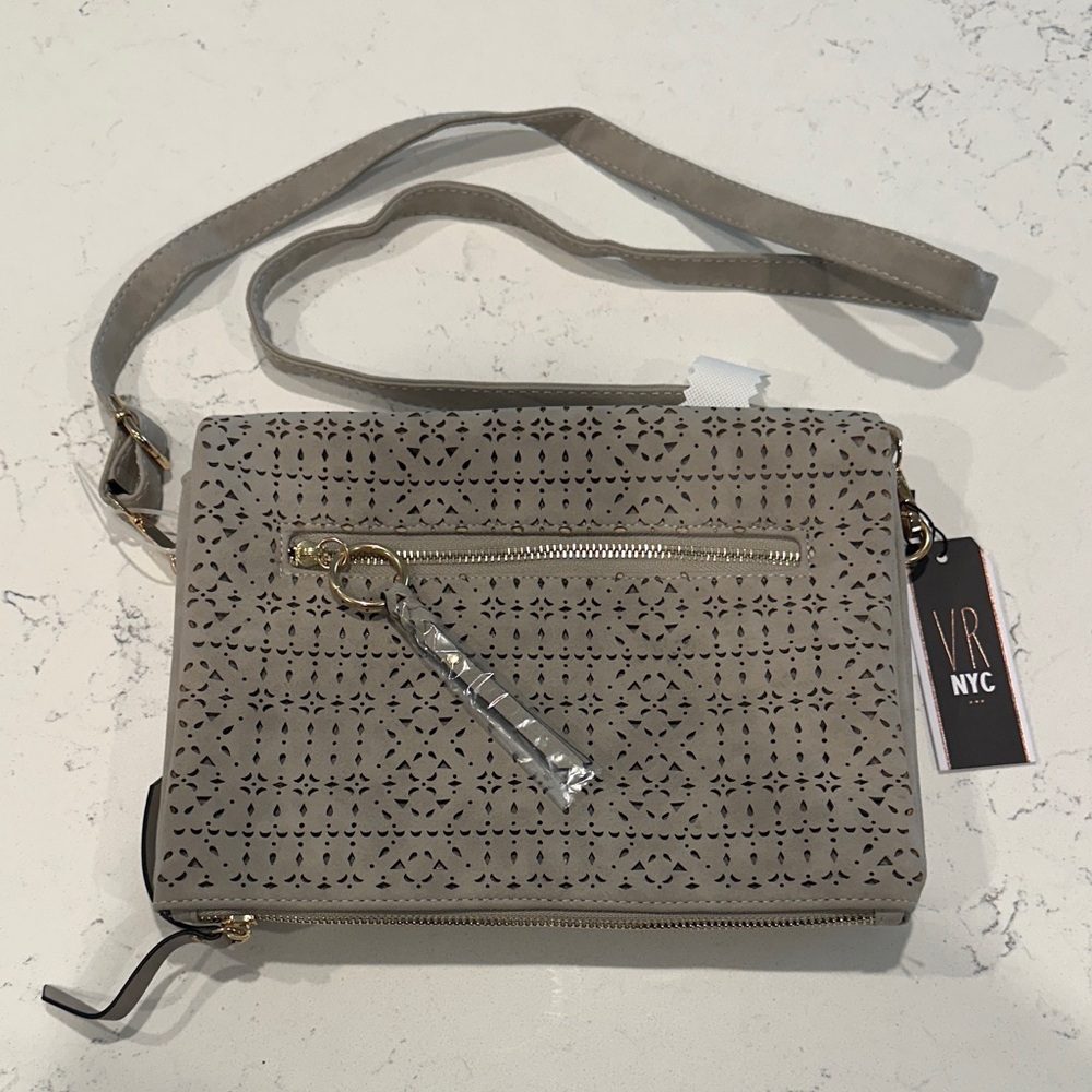 VR NYC Gray Crossbody Bag